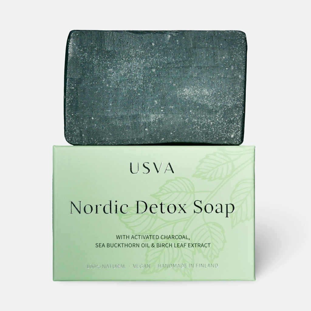 USVA - Săpun solid Nordic Detox cu Cărbune Activ