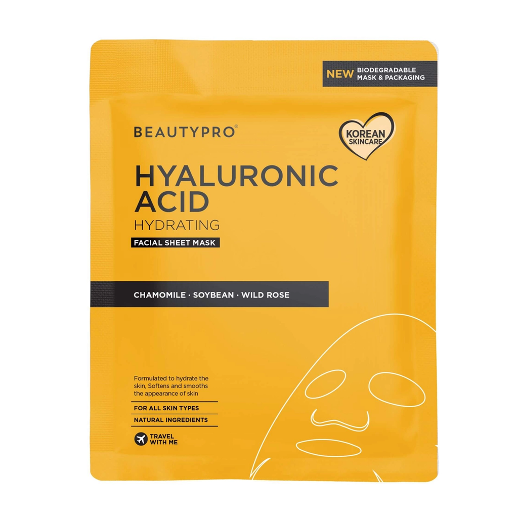 BEAUTYPRO - Mască facială hidratantă cu acid hialuronic