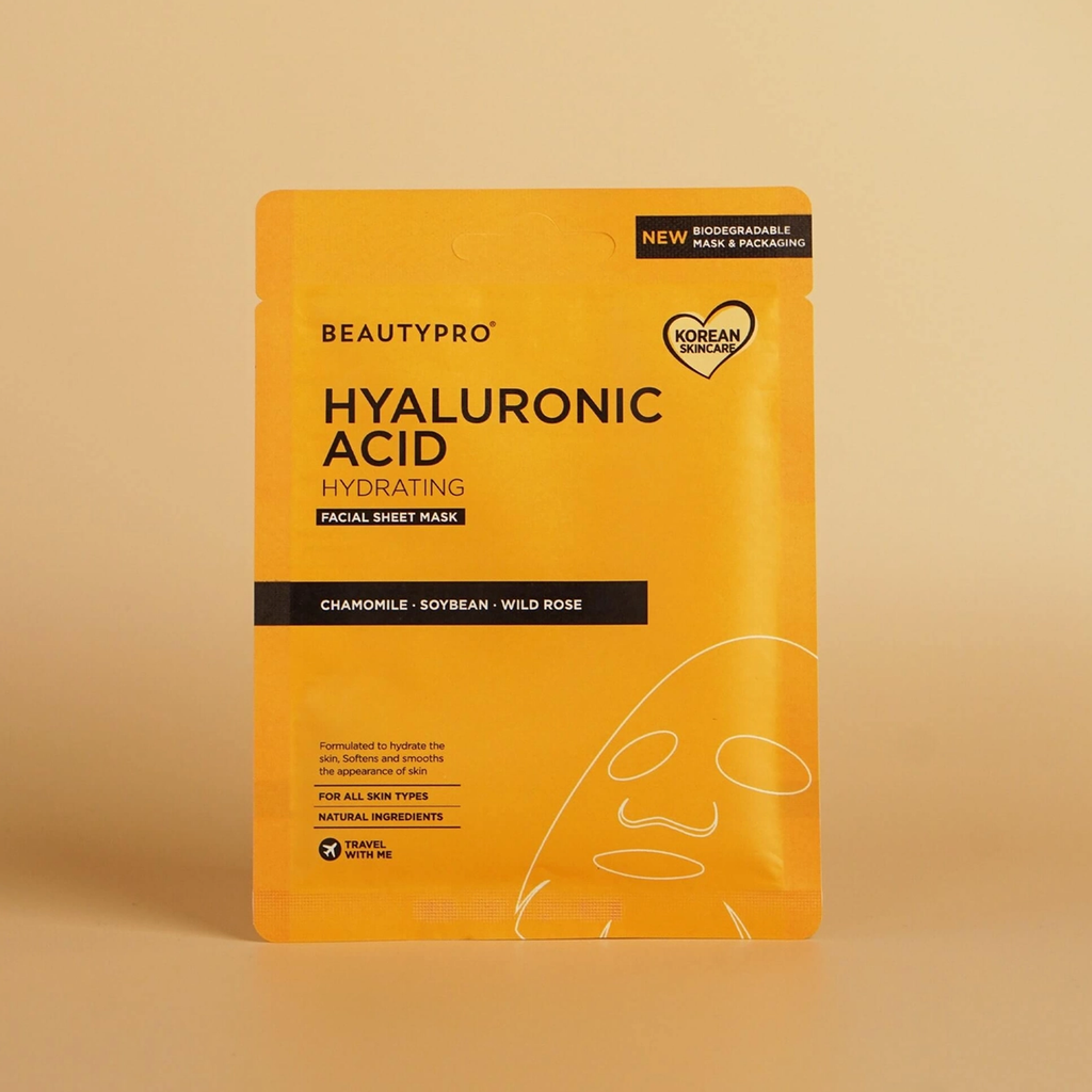 BEAUTYPRO - Mască facială hidratantă cu acid hialuronic