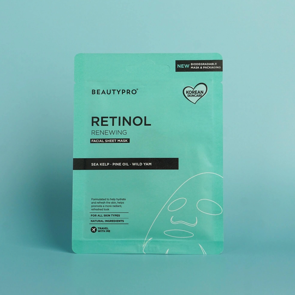 BEAUTYPRO - Mască facială cu retinol pentru ten neted și luminos