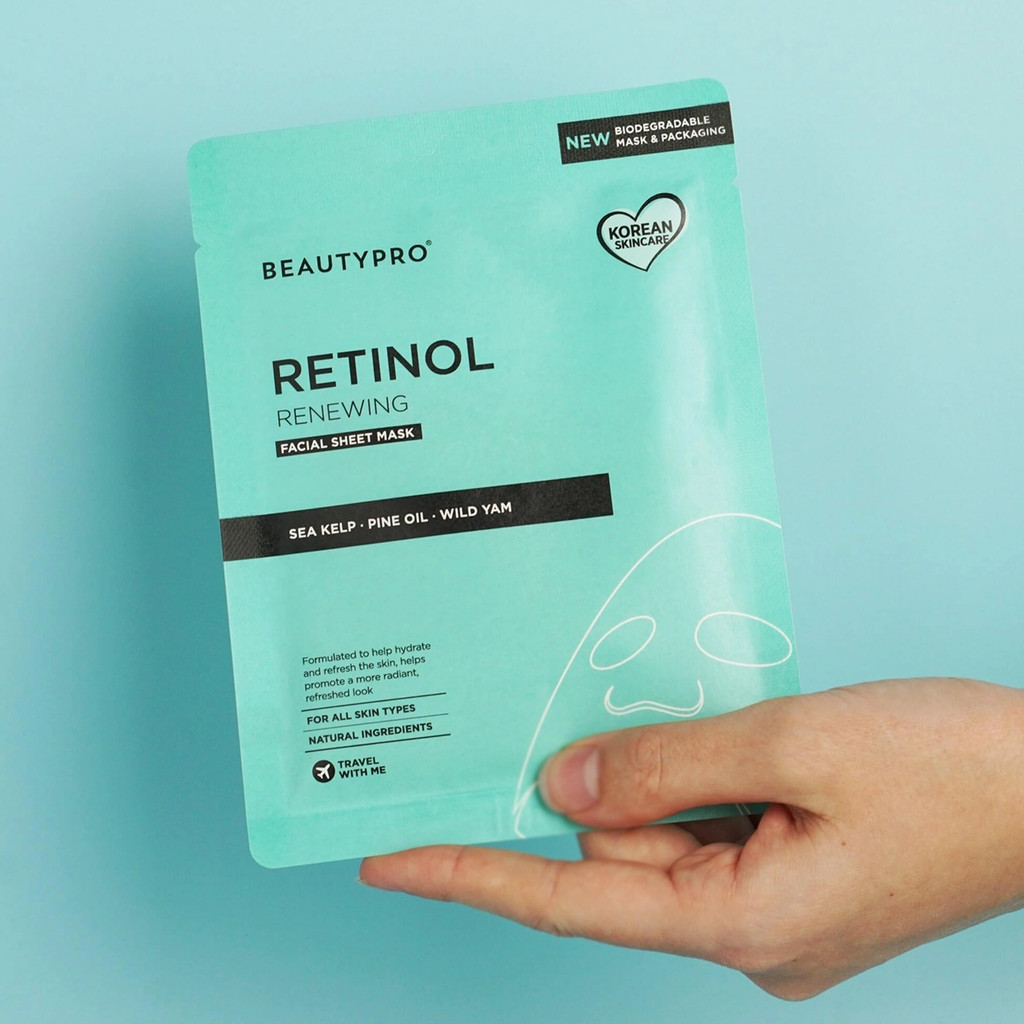BEAUTYPRO - Mască facială cu retinol pentru ten neted și luminos