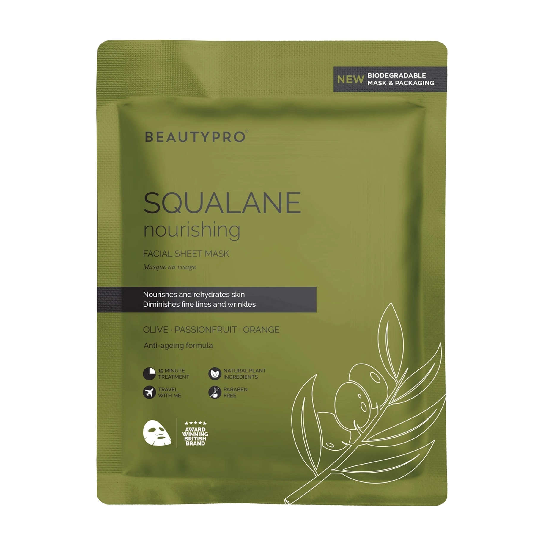 BEAUTYPRO Squalane – Mască facială nutritivă coreeană cu squalane