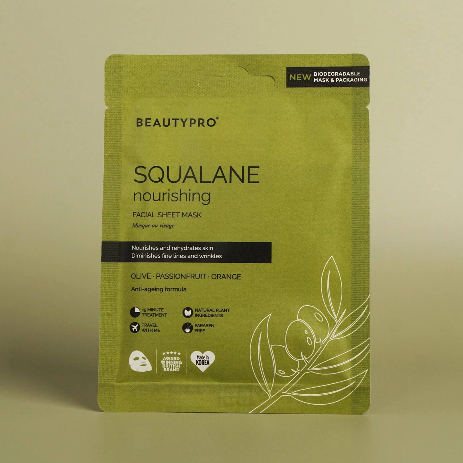 BEAUTYPRO Squalane – Mască facială nutritivă coreeană cu squalane