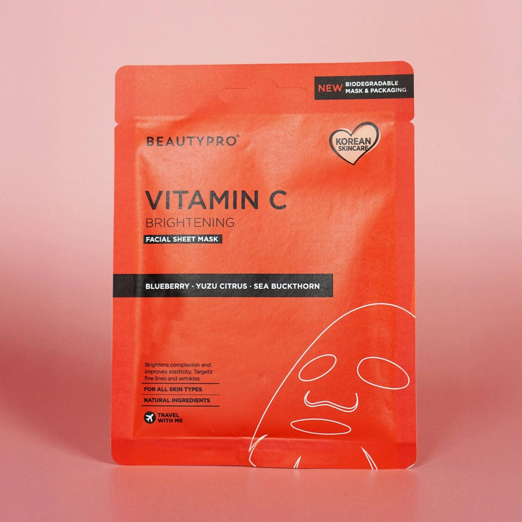 BEAUTYPRO Vitamin C – Mască facială iluminatoare
