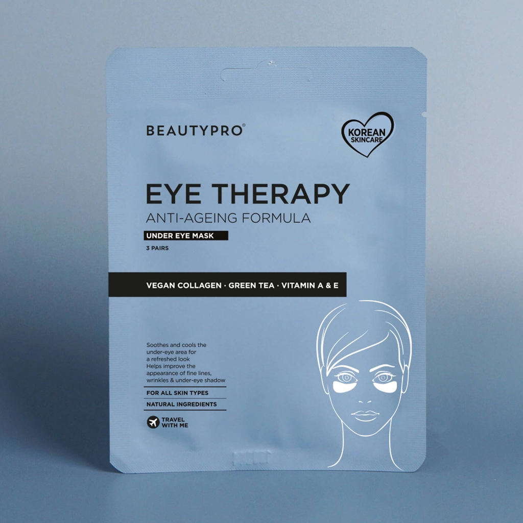 BEAUTYPRO - Plasturi pentru ochi cu colagen vegan, ceai verde și vitamine (3 perechi)