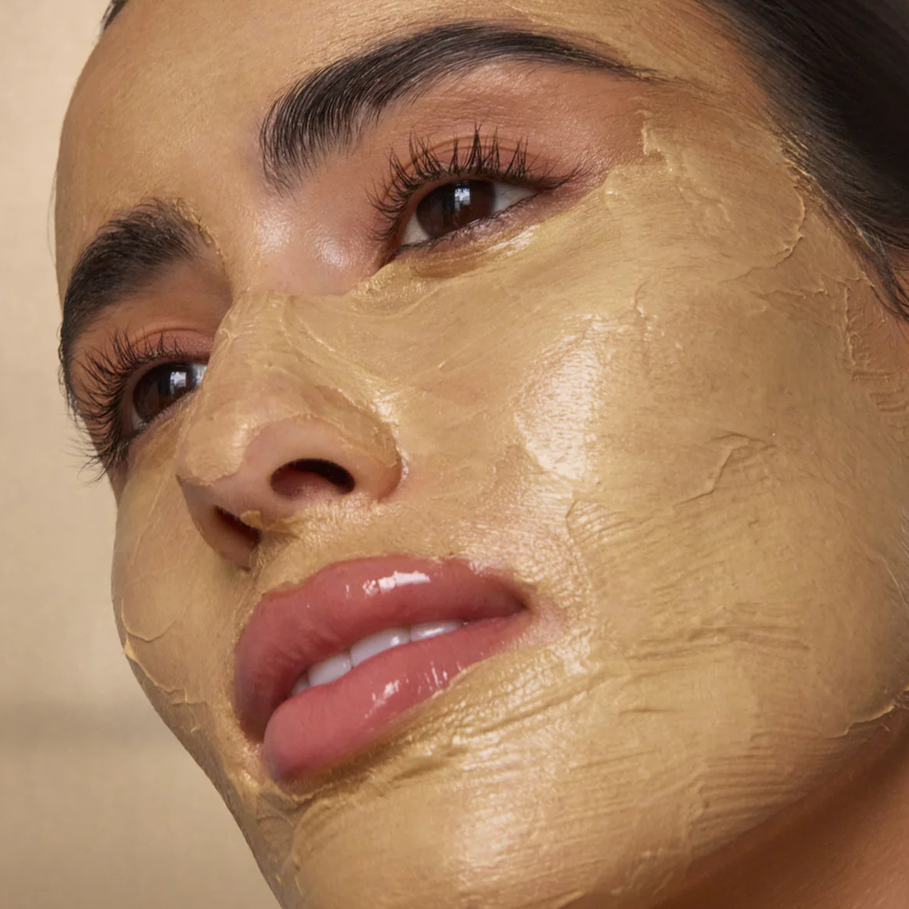 Mască facială Aura Gold pentru hidratare și glow