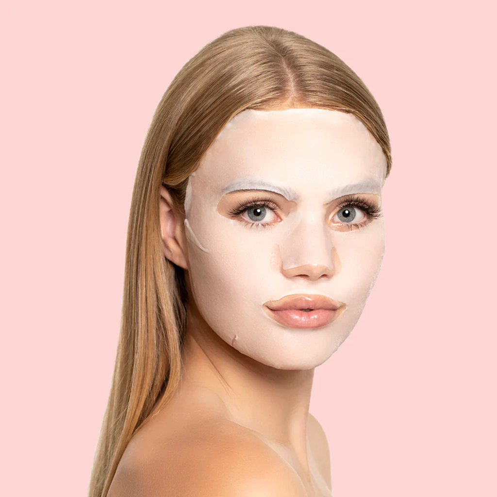 Mască facială ORGLAMIC™ Pink Cactus în 2 pași