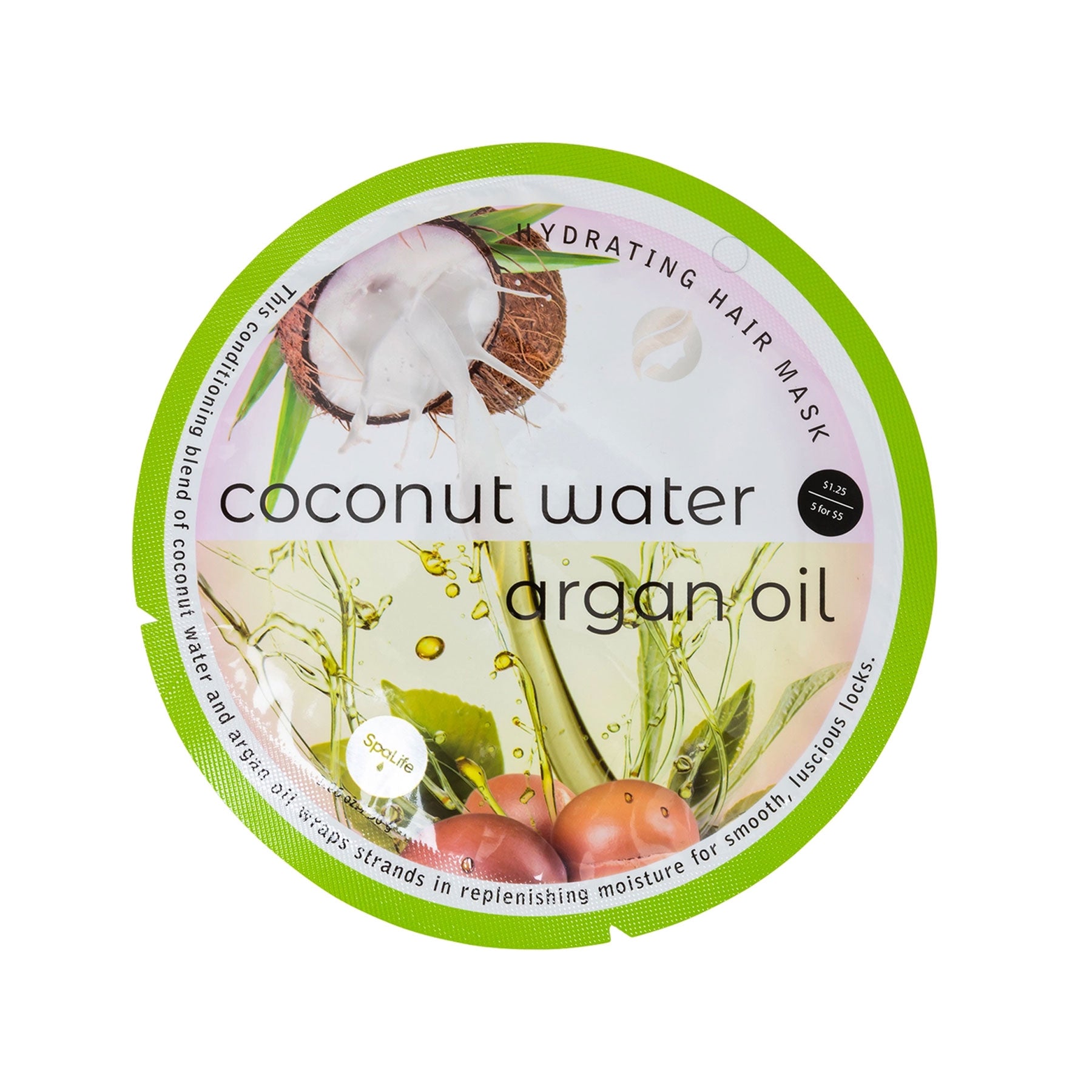 Mască hidratantă de păr cu apă de cocos și ulei de argan