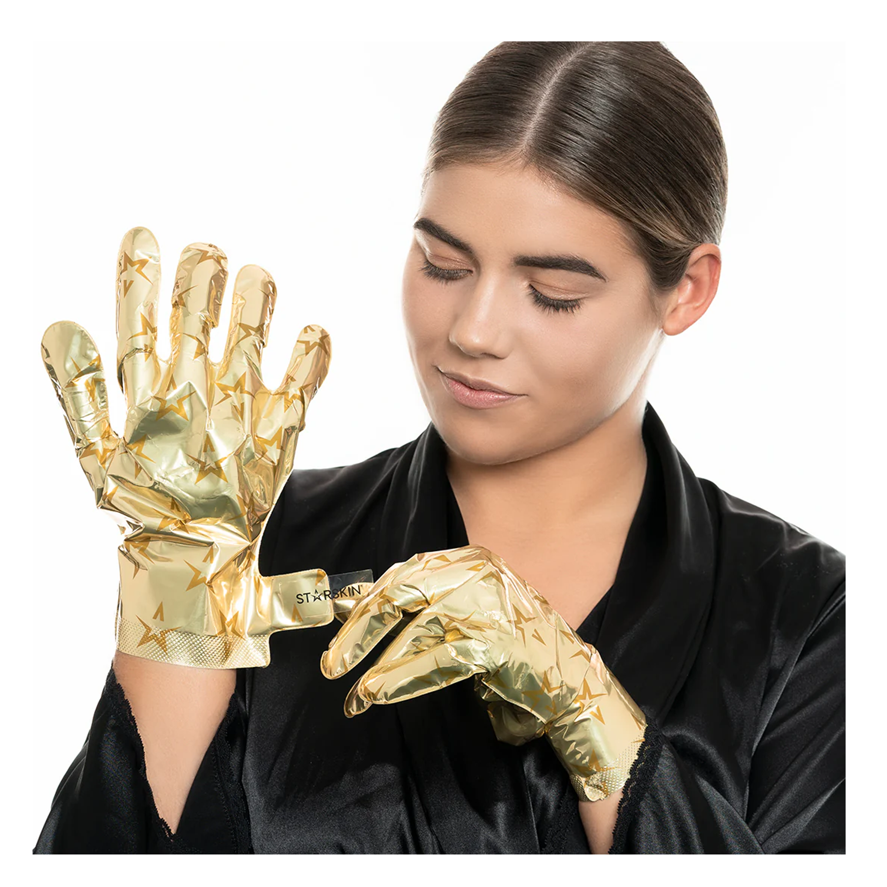 Mască pentru mâini tip mănuși Gold Revitalizing