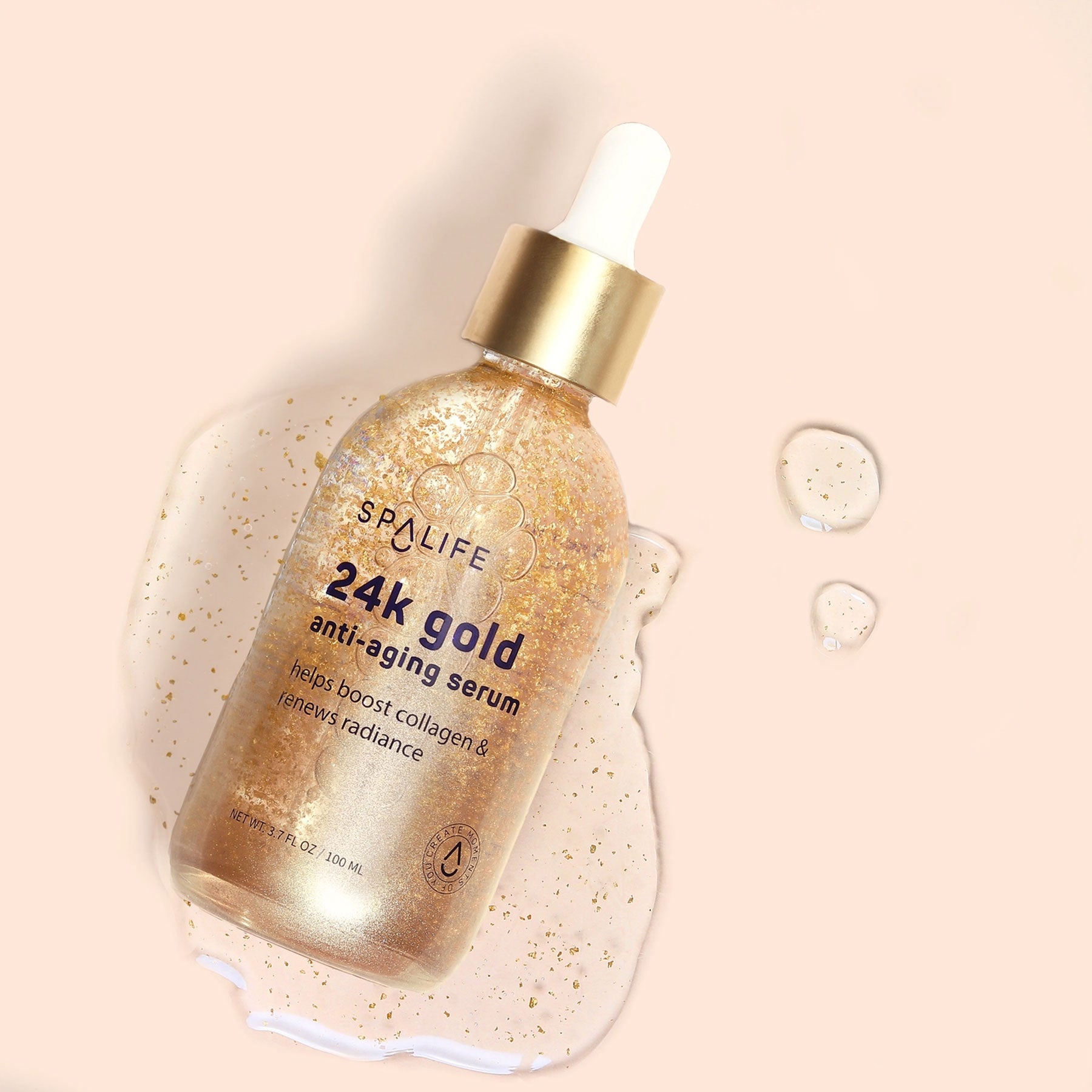Ser anti-aging cu aur de 24K ✨
