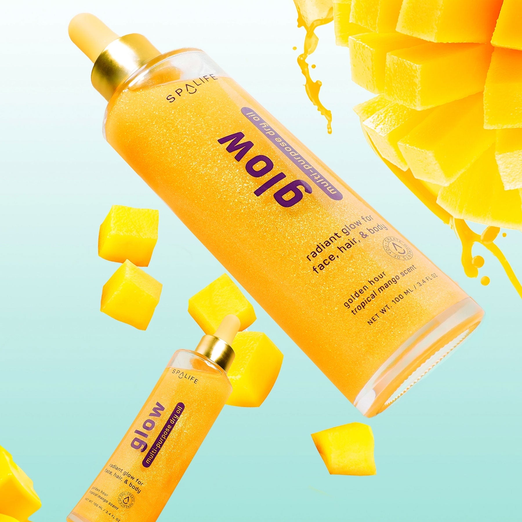 Ulei stralucitor cu mango pentru hidratare și strălucire – corp și păr